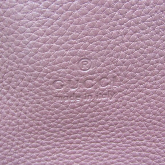GUCCI Pink Leather Bamboo Shoulder Bag - Picture 14 of 16